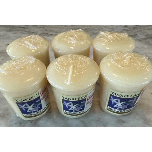 YANKEE CANDLE Sampler Votive Candles, MIDNIGHT JASMINE, NEW x 6 - Picture 1 of 2